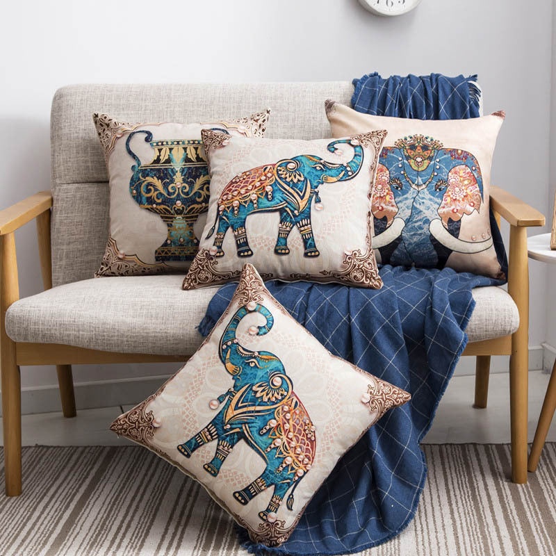 Wanderer’s Elephant Cushion